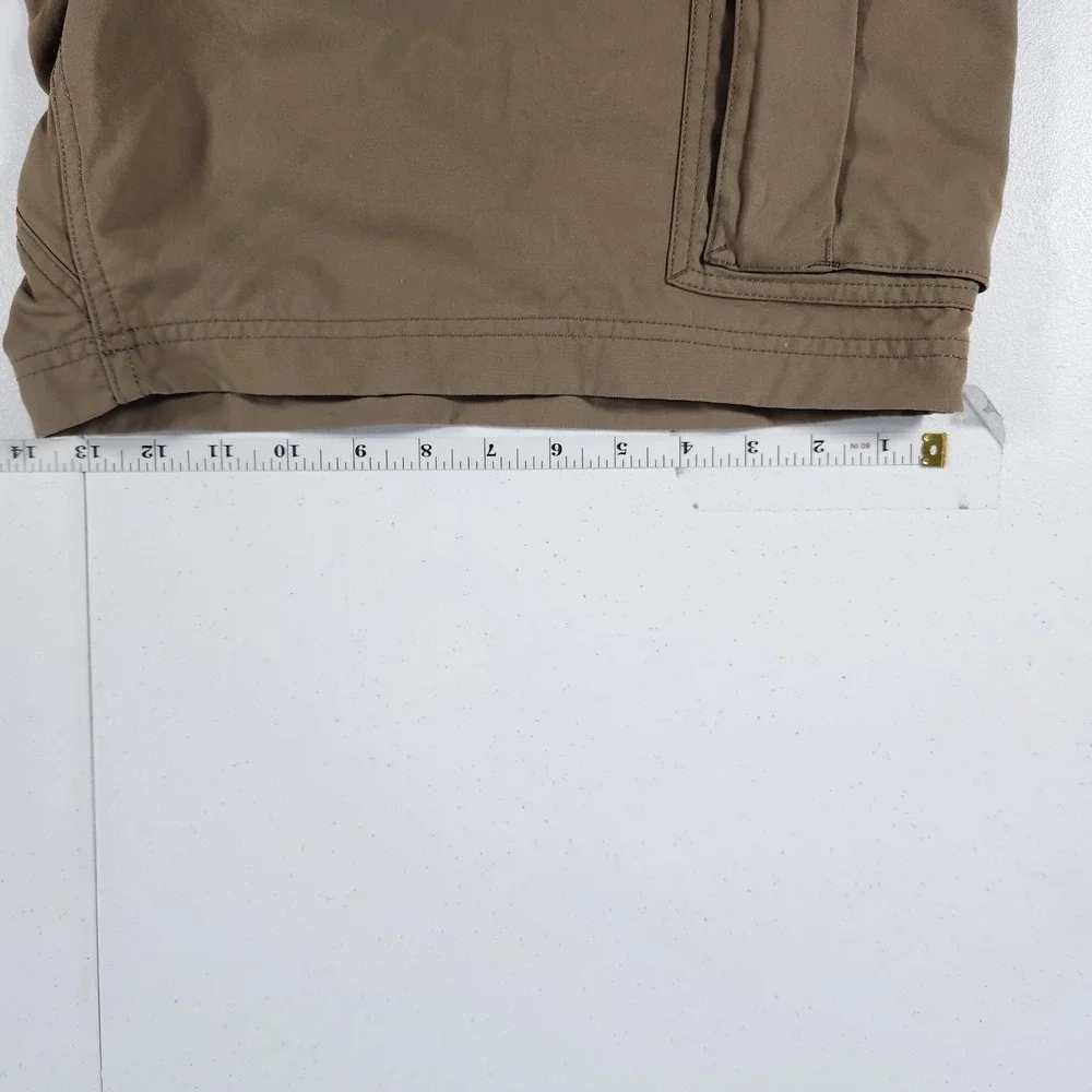 Duluth Trading Co Mens Brown Nylon Cargo Shorts 2XL  Workwear Outdoor Hiking‎